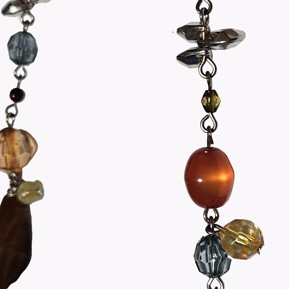 Artisan Boho Multi Gem Beaded Statement Necklace Fashion Jewelry Women - Picture 3 of 7